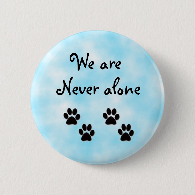 Wir sind nie allein button (Vorderseite)