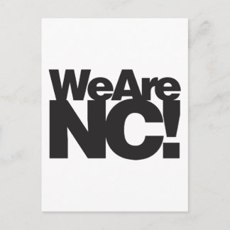 Wir sind North Carolina Postkarte