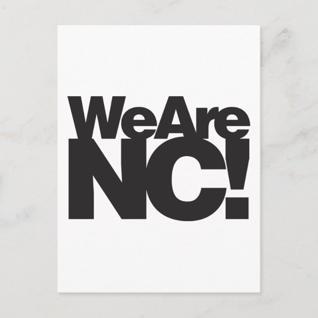 Wir sind North Carolina Postkarte (Vorderseite)