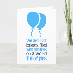 Wir sind nur Ballons Dankeskarte