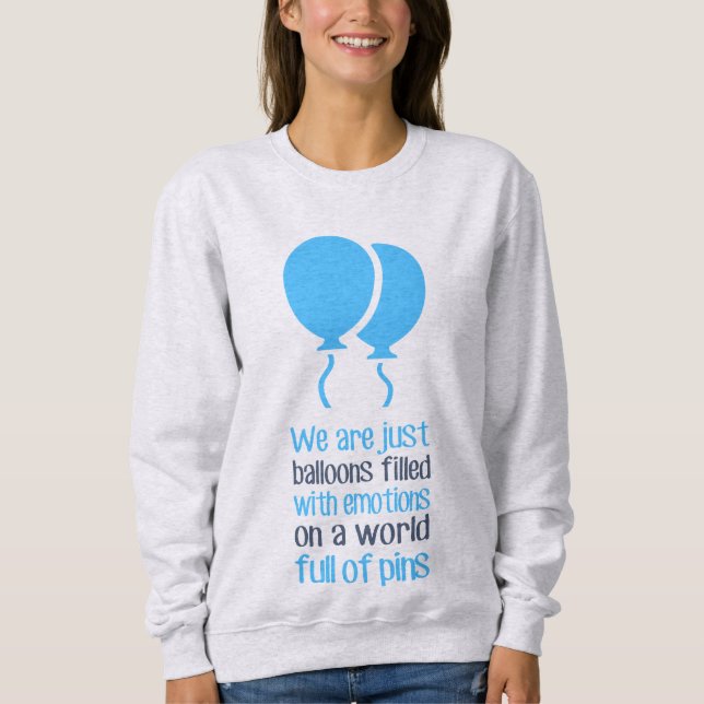 Wir sind nur Ballons Sweatshirt (Vorderseite)