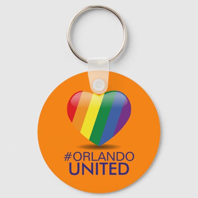 Wir sind Orlando Strong/United Schlüsselanhänger (Vorderseite)