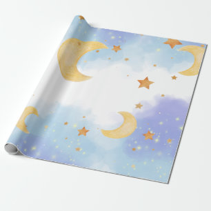 Wir sind "Over the Moon" Geschenkpapier