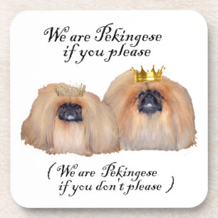 Wir sind Pekingesen Untersetzer