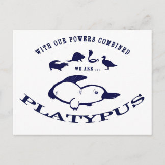 Wir sind Platypus Postkarte