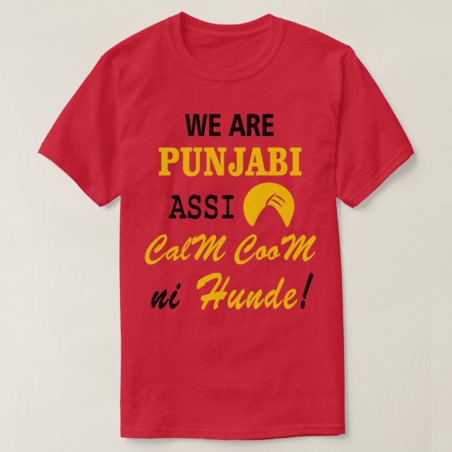 WIR SIND PUNJABI T-Shirt (Design vorne)