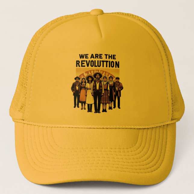 wir sind Revolution Truckerkappe (Vorderseite)