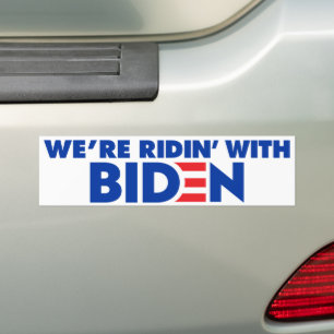 Wir sind Ridin' mit Biden 2024 Autoaufkleber