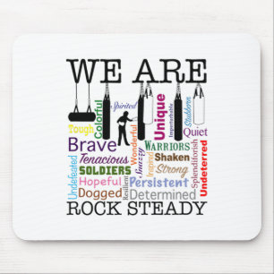 Wir sind Rock Steady Frauen-Boxen Wortkunst Mousepad