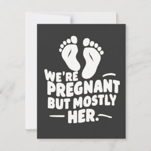 Wir sind schwanger, aber meistens ihr lustiger Vat