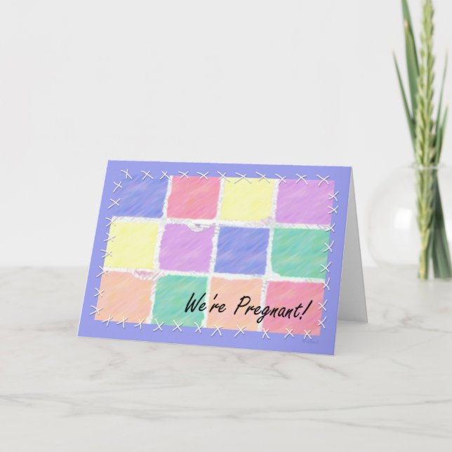 Wir sind schwanger ankündigung (Vorderseite)