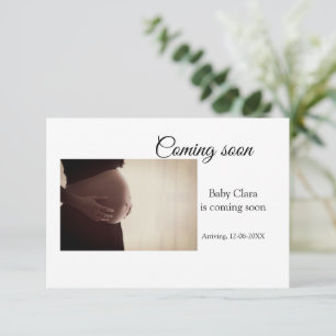 wir sind schwanger, geben Sie den Babynamen Datum Ankündigung