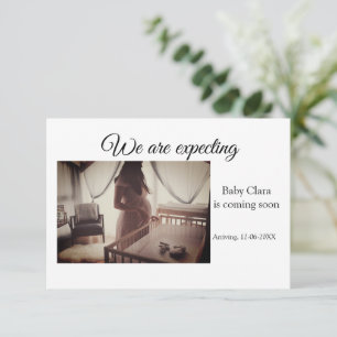 wir sind schwanger, geben Sie den Babynamen Datum  Ankündigung