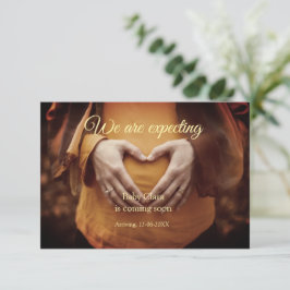 wir sind schwanger, geben Sie den Babynamen Datum  Ankündigung