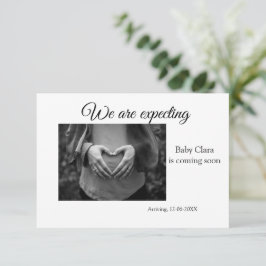 wir sind schwanger, geben Sie den Babynamen Datum  Ankündigung