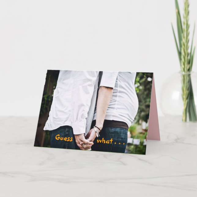 Wir sind schwanger I Ankündigung (Vorderseite)