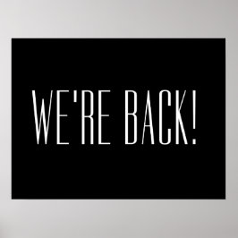 Wir sind schwarz poster