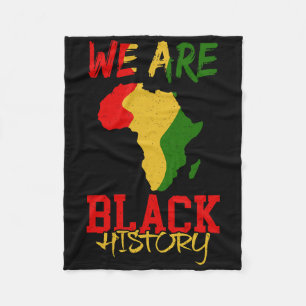 Wir sind Schwarze Geschichte Monat Afrika Karte Af Fleecedecke