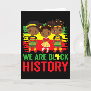 Wir sind Schwarzer Geschichtsmonat Kente Afro Afri Karte