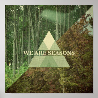 Wir sind Seasons Print Poster