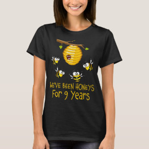 Wir sind seit 9 Jahren Ehrenfreunde, neunte Hochze T-Shirt