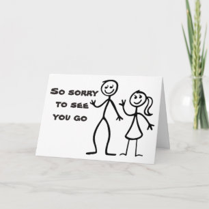 "WIR SIND SO SORRY" VERLASSEND / WIR WERDEN IHNEN  KARTE