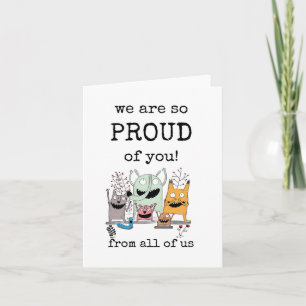 Wir sind so stolz auf dich, Gratulation, Erfolgs-K Karte