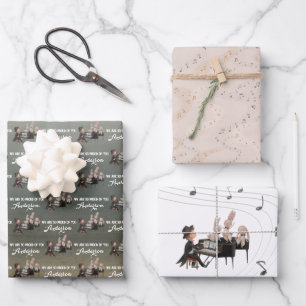 Wir sind so stolz auf dich, Pianisten, die Schäfte Geschenkpapier Set