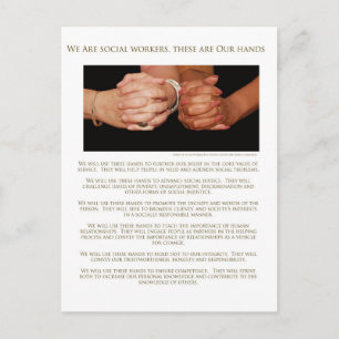 Wir sind Sozialarbeiter Postkarte