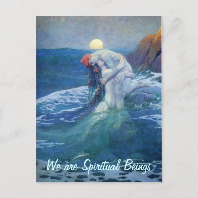 Wir sind spirituelle Postkarte (Vorderseite)