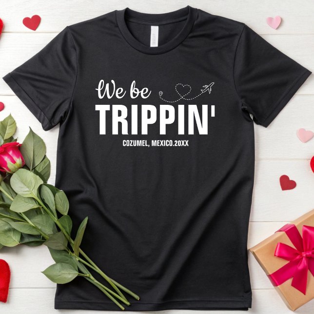 Wir sind Trippin's Familien Urlaub Girls Wochenend T-Shirt (Von Creator hochgeladen)