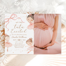 Wir sind Tutu aufgeregt Ballerina Baby Shower Foto
