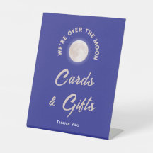 Wir sind über dem Mond Baby-Duschkarten & Geschenk