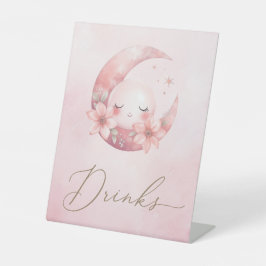 Wir sind über dem Mond, Mädchen-Duschtränke Sockelschild