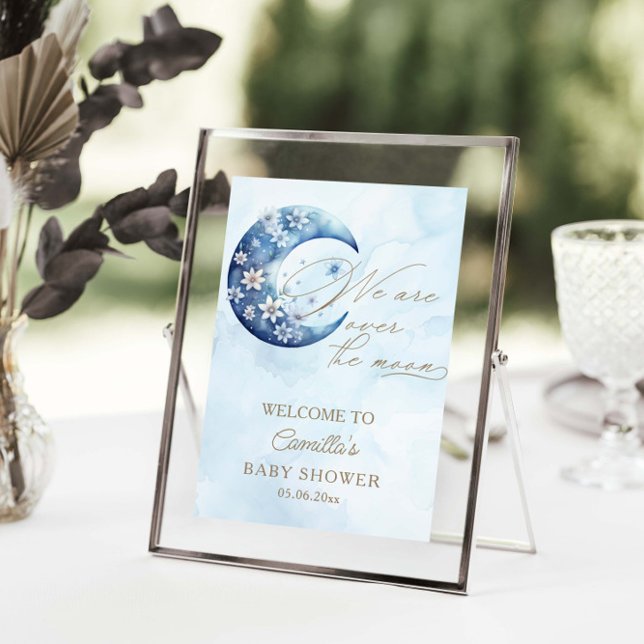 Wir sind über dem Mond und haben eine Babydusche Poster (Von Creator hochgeladen)