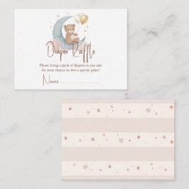 Wir sind über dem Mondteddy-Bärentaucherrudel Mitteilungskarte