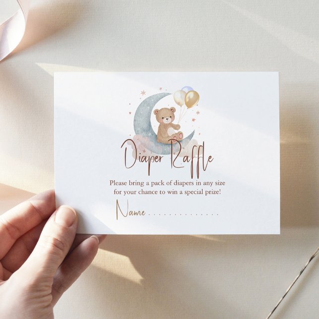 Wir sind über dem Mondteddy-Bärentaucherrudel Mitteilungskarte (Von Creator hochgeladen)