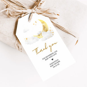 Wir sind über den Mond Baby Duwer Fevor Tags Geschenkanhänger