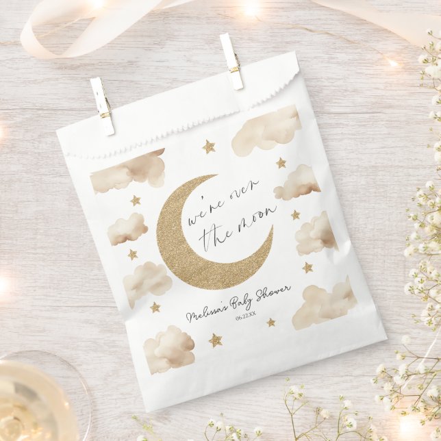Wir sind über den Mond Boho Himmels-Baby-Party Geschenktütchen (Ausgeschnitten)