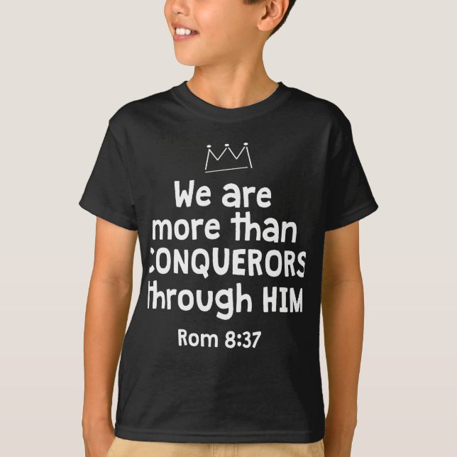 WIR SIND ÜBER IHM MEHR ALS KONQUEROREN 8 37 T-Shirt (Vorderseite)