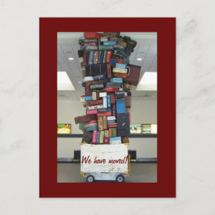 Wir sind umgezogen! ankündigungspostkarte