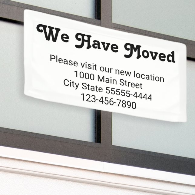 Wir sind umgezogen Bitte besuchen Sie unsere neue  Banner (Äußeres Gebäude)