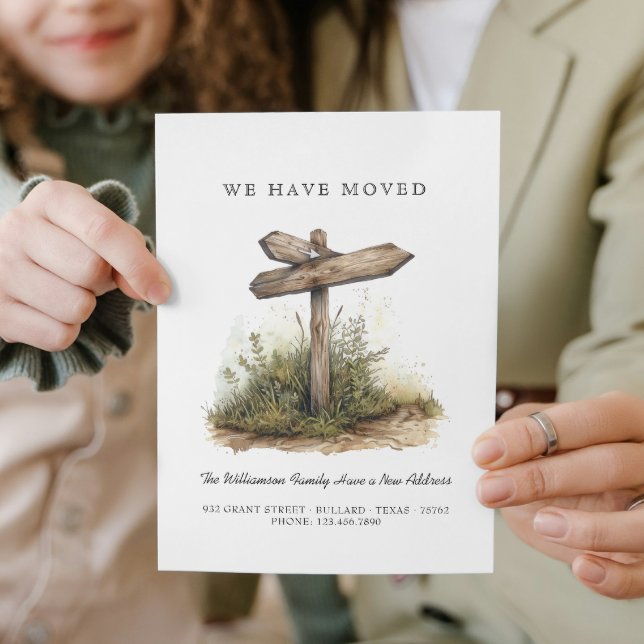 Wir sind umgezogen - neue Adresse I Road Sign Ankündigung (Von Creator hochgeladen)