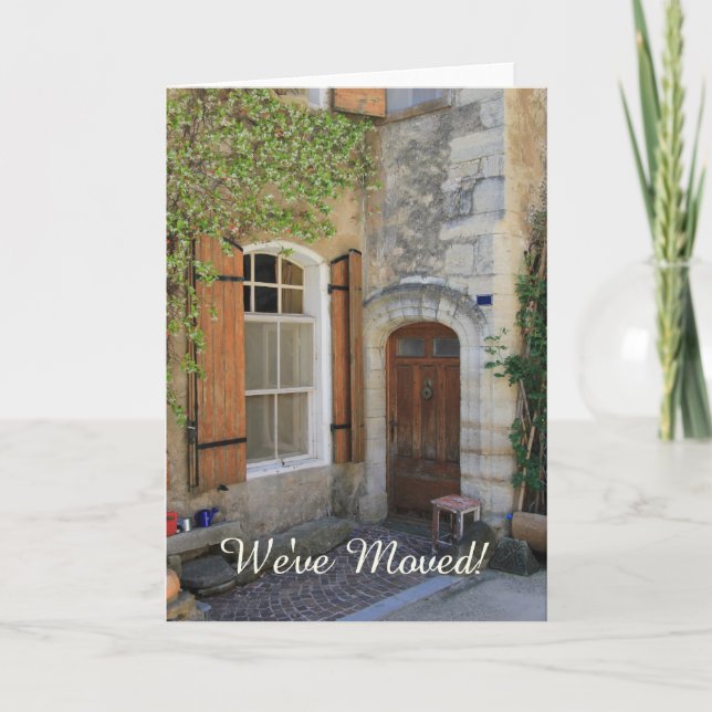 Wir sind umgezogen - neue Ankündigung (Vorderseite)