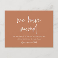 Wir sind umgezogen, neue Zuhause-Adresse Ankündigu