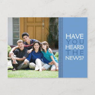 Wir sind umgezogen! Neue Zuhause-Foto-Postkarte im Ankündigungspostkarte