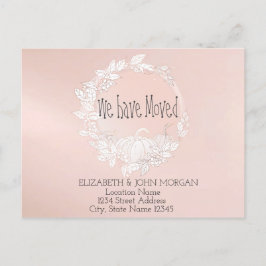 Wir sind umgezogen, pumpen neue Adresse Ankündigungspostkarte