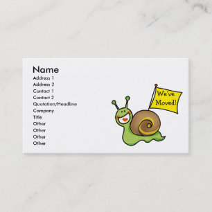 Wir sind umgezogen! visitenkarte