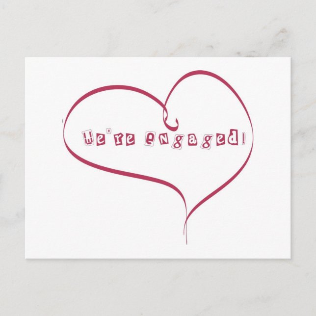 Wir sind Verlobte Ankündigung (Vorderseite)