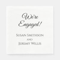 Wir sind Verlobte Engagement Party Napkins Tablewa